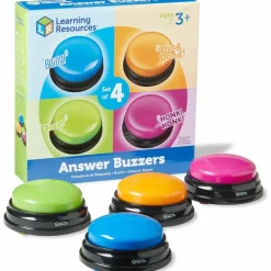 Learning Resources Plastic Answer Buzzers, 3-1/2