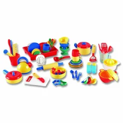 Learning Resources Pretend and Play Kitchen Set, Ages 3 and Up, 73 Pieces