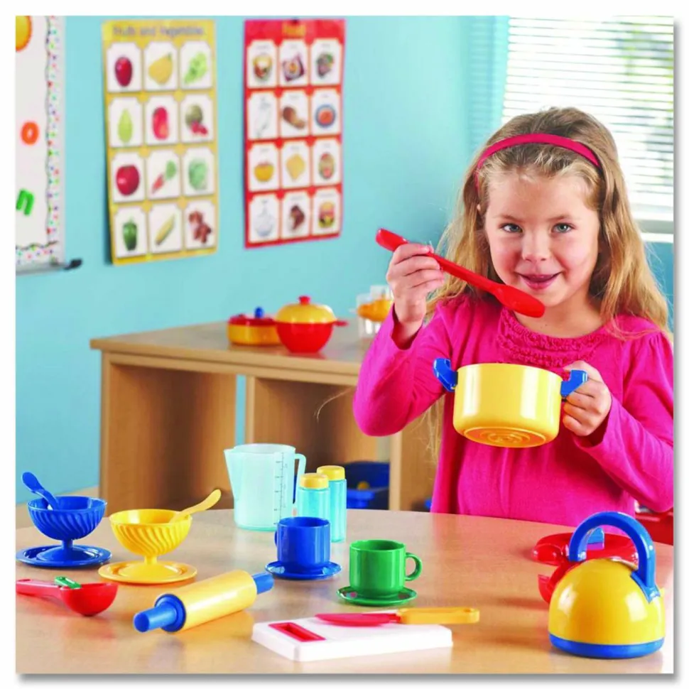Learning Resources Pretend and Play Kitchen Set, Ages 3 and Up, 73 Pieces