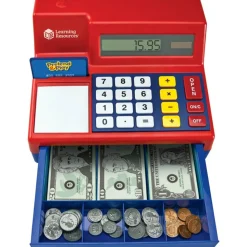 Learning Resources Pretend & Play Calculator Cash Register, 5 3/4