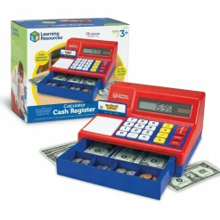 Learning Resources Pretend & Play Calculator Cash Register, 5 3/4