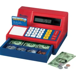 Learning Resources Pretend & Play Calculator Cash Register, 5 3/4