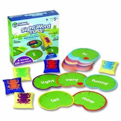 Learning Resources Sight Word Toss, 1 to 6 Players, Grades 1 to 3, 220 Pieces
