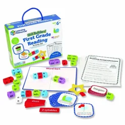 Learning Resources Skill Builders! First Grade Reading Activity Set, Grade 1, 88 Pieces