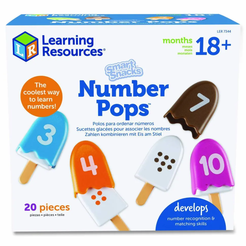 Learning Resources Smart Snacks Number Pops, Pre-K, 20 Pieces