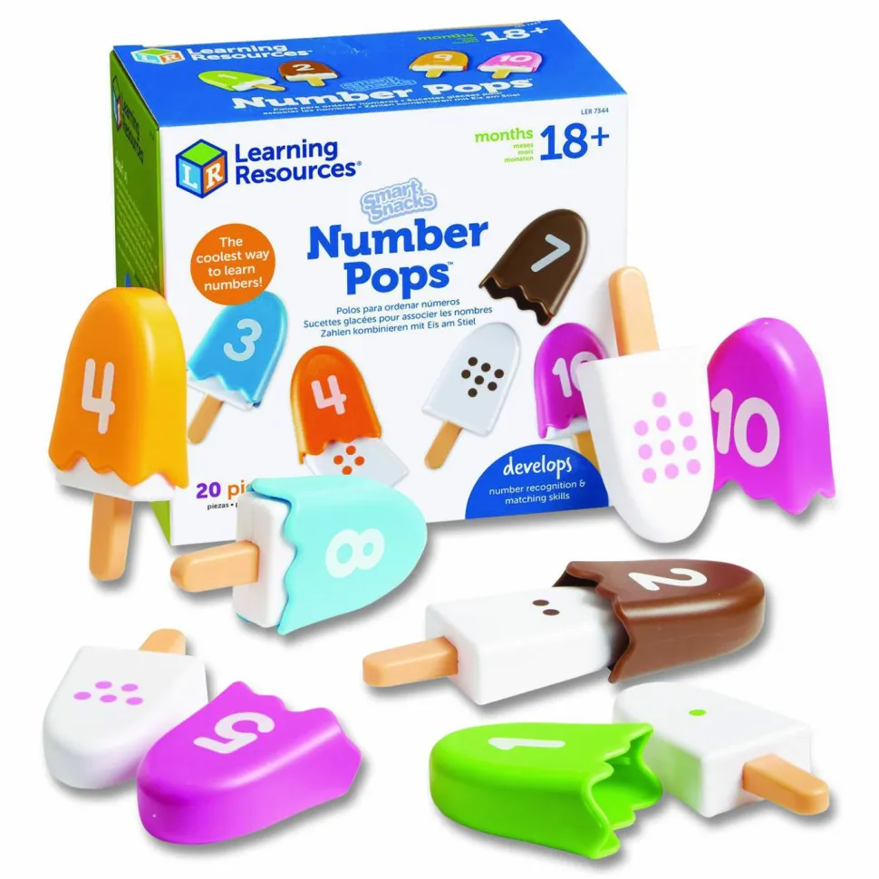 Learning Resources Smart Snacks Number Pops, Pre-K, 20 Pieces
