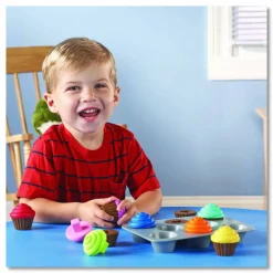 Learning Resources Smart Snacks Shape Sorting Cupcakes, Pre-K, 17 Pieces