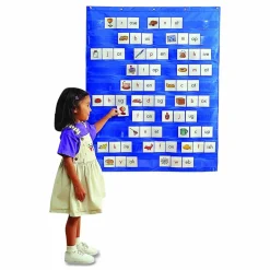 Learning Resources Standard Pocket Chart, 33 1/2" x 42", Blue, Ages 3 to 10