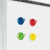Learning Resources Super Strong Magnetic Hooks Set - for Pocket Chart, Flip Book, Hall Pass, Decoration - Metal - Red, Blue, Green, Yellow - 4 / Pack