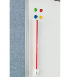 Learning Resources Super Strong Magnetic Hooks Set - for Pocket Chart, Flip Book, Hall Pass, Decoration - Metal - Red, Blue, Green, Yellow - 4 / Pack