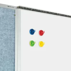 Learning Resources Super Strong Magnetic Hooks Set - for Pocket Chart, Flip Book, Hall Pass, Decoration - Metal - Red, Blue, Green, Yellow - 4 / Pack