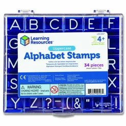 Learning Resources Uppercase Alphabet Stamps, 1", 34 Stamps