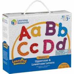 Learning Resources Upper/Lower Case Magnetic Letters - 82 Pieces - Lowercase Letters, Uppercase Letters Shape - 7725