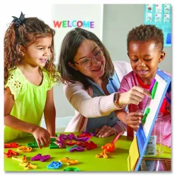 Learning Resources Jumbo Uppercase Magnetic Letters, 2.5" Tall, Assorted Colors, 40 Pieces