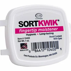 Lee Sortkwik Hygienic Fingertip Moistener, 50% Recycled, 1 Oz, Pink