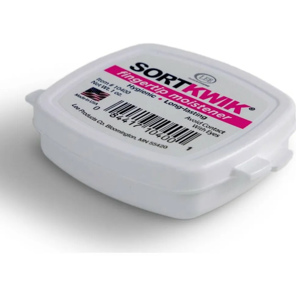 Lee Sortkwik Hygienic Fingertip Moistener, 50% Recycled, 1 Oz, Pink