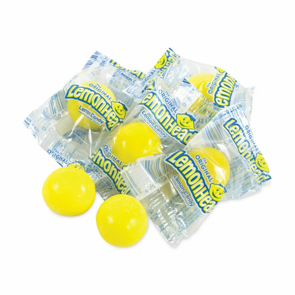 LemonHead Lemon Candy, Individually Wrapped, 40.5 oz Tub, 150 Pieces