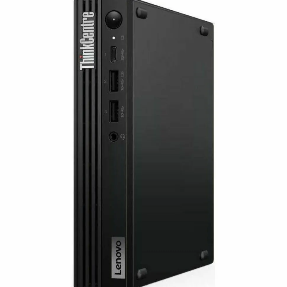 Lenovo ThinkCentre M70q Gen 5 12TD001MUS Desktop Computer - Intel Core i3 14th Gen i3-14100T - 16 GB - 256 GB SSD - Tiny - Black