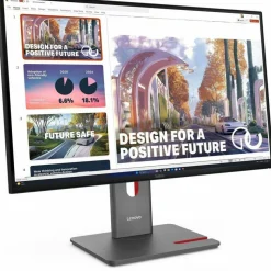 Lenovo ThinkVision P27QD-40 27" Class WQHD LED Monitor - 16:9 - Raven Black