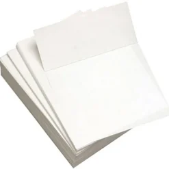 Lettermark Punched & Perforated Papers with Perforations 3-2/3" from the Bottom - White