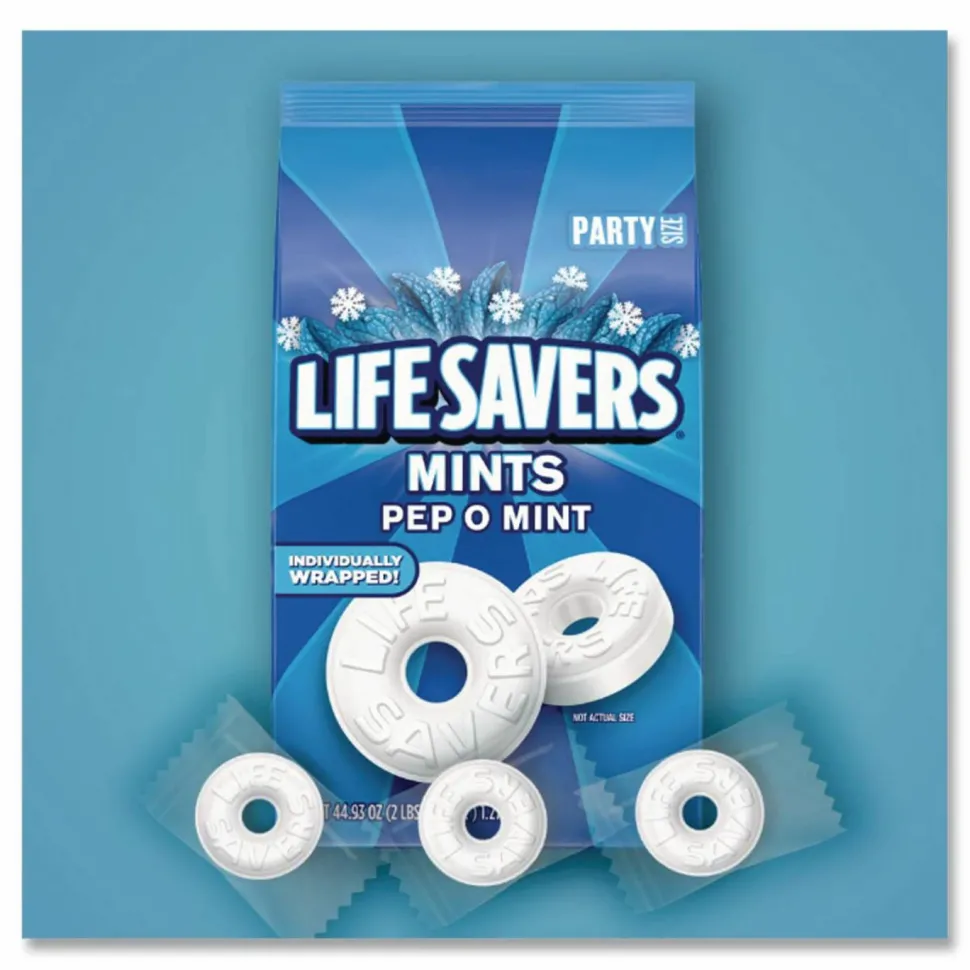LifeSavers Hard Candy Mints, Pep-O-Mint, 44.93 oz Bag