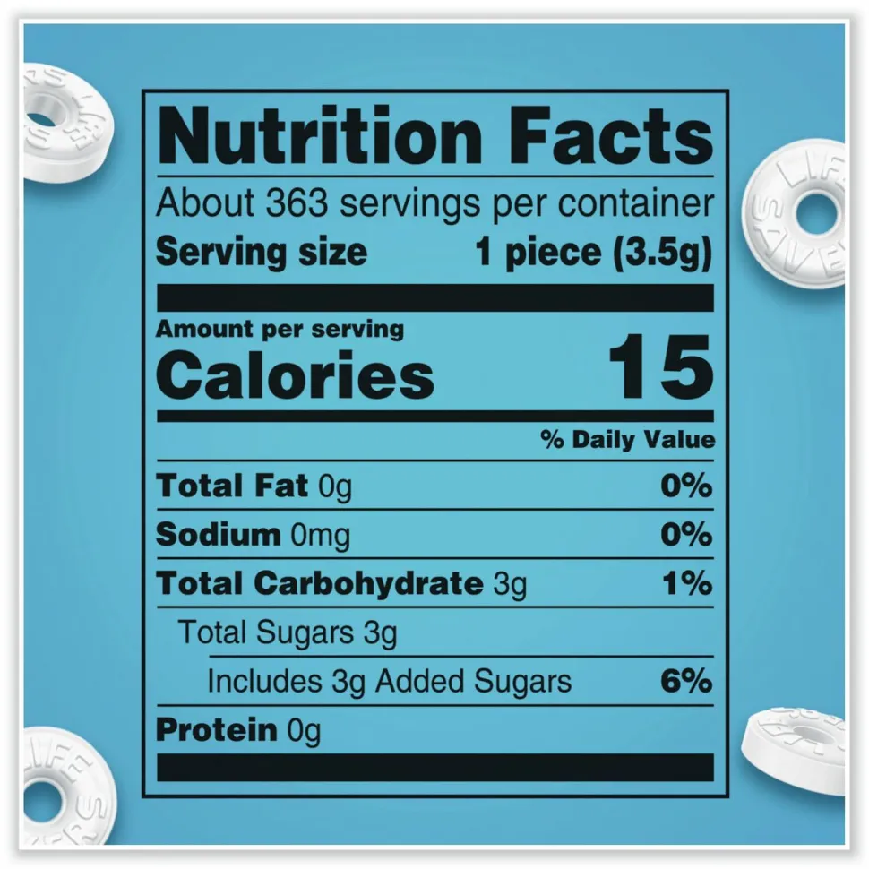 LifeSavers Hard Candy Mints, Pep-O-Mint, 44.93 oz Bag