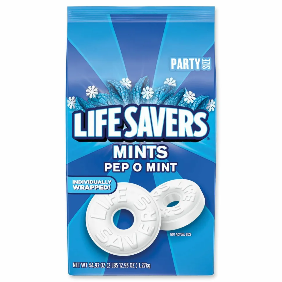 LifeSavers Hard Candy Mints, Pep-O-Mint, 44.93 oz Bag