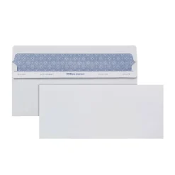 #10 Lift & Press Premium Security Envelopes, Self Seal, 100% Recycled, White, Box Of 100