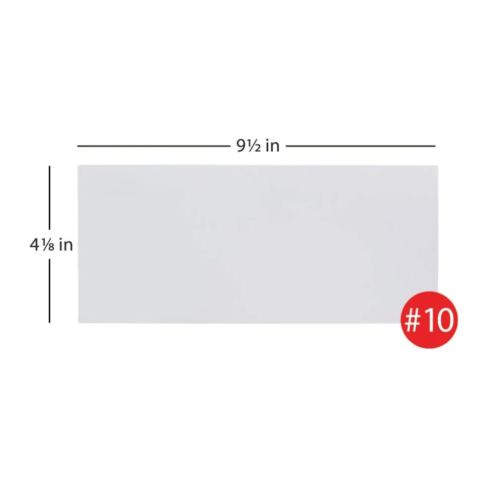 #10 Lift & Press Premium Security Envelopes, Self Seal, 100% Recycled, White, Box Of 100