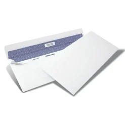 #10 Lift & Press Premium Security Envelopes, Self Seal, 100% Recycled, White, Box Of 500