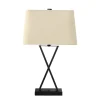 Lighting, 25"H, Table Lamp, Usb Port Included, Black Metal, Beige Shade, Transitional