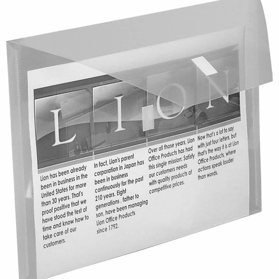 Lion 22070CR Letter Recycled Vinyl File Pocket