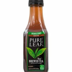 Lipton Pure Leaf Unsweetened Iced Black Tea, 16.9 oz Bottle, 18/Carton