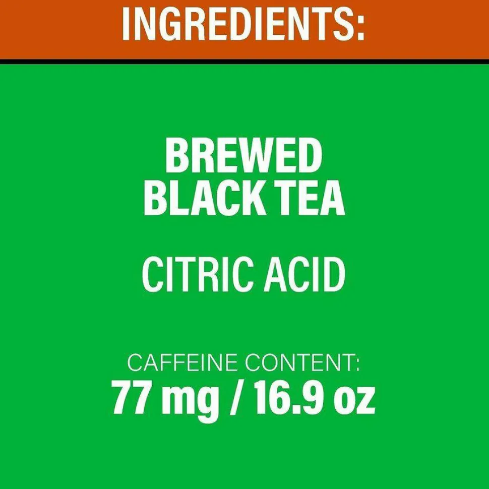 Lipton Pure Leaf Unsweetened Iced Black Tea, 16.9 oz Bottle, 18/Carton