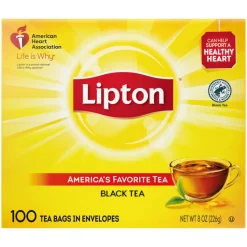 Lipton Tea Bags, Box Of 100