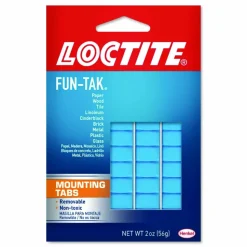 Loctite Fun-Tak Mounting Putty, Repositionable and Reusable, 6 Strips, 2 oz