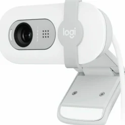 Logitech Brio 100 Full HD Webcam for Meetings and Streaming, Auto-Light Balance, Built-In Mic, Privacy Shutter, USB-A, Off-White