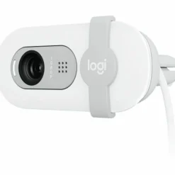 Logitech Brio 100 Full HD Webcam for Meetings and Streaming, Auto-Light Balance, Built-In Mic, Privacy Shutter, USB-A, Off-White