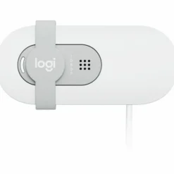Logitech Brio 100 Full HD Webcam for Meetings and Streaming, Auto-Light Balance, Built-In Mic, Privacy Shutter, USB-A, Off-White