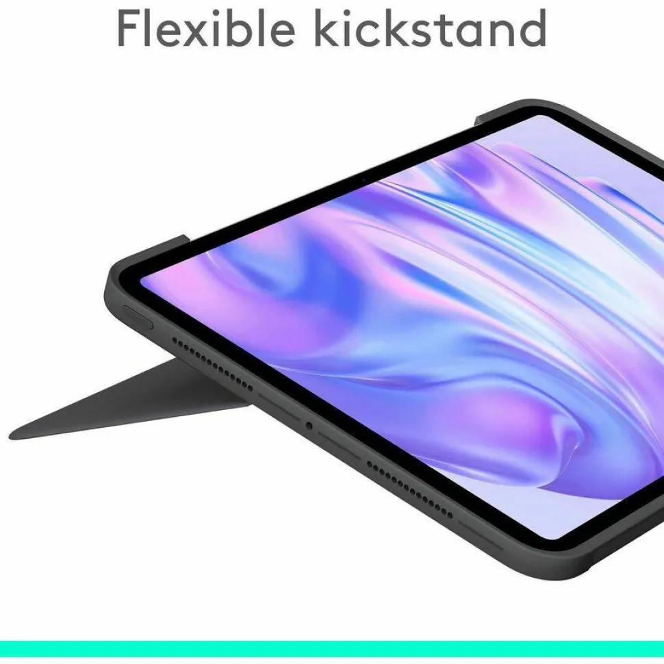 Logitech Combo Touch Keyboard Case for iPad Pro 11-inch (M4 & M5) - Detachable backlit keyboard with kickstand, comfortable typing, multi-use mode - Graphite