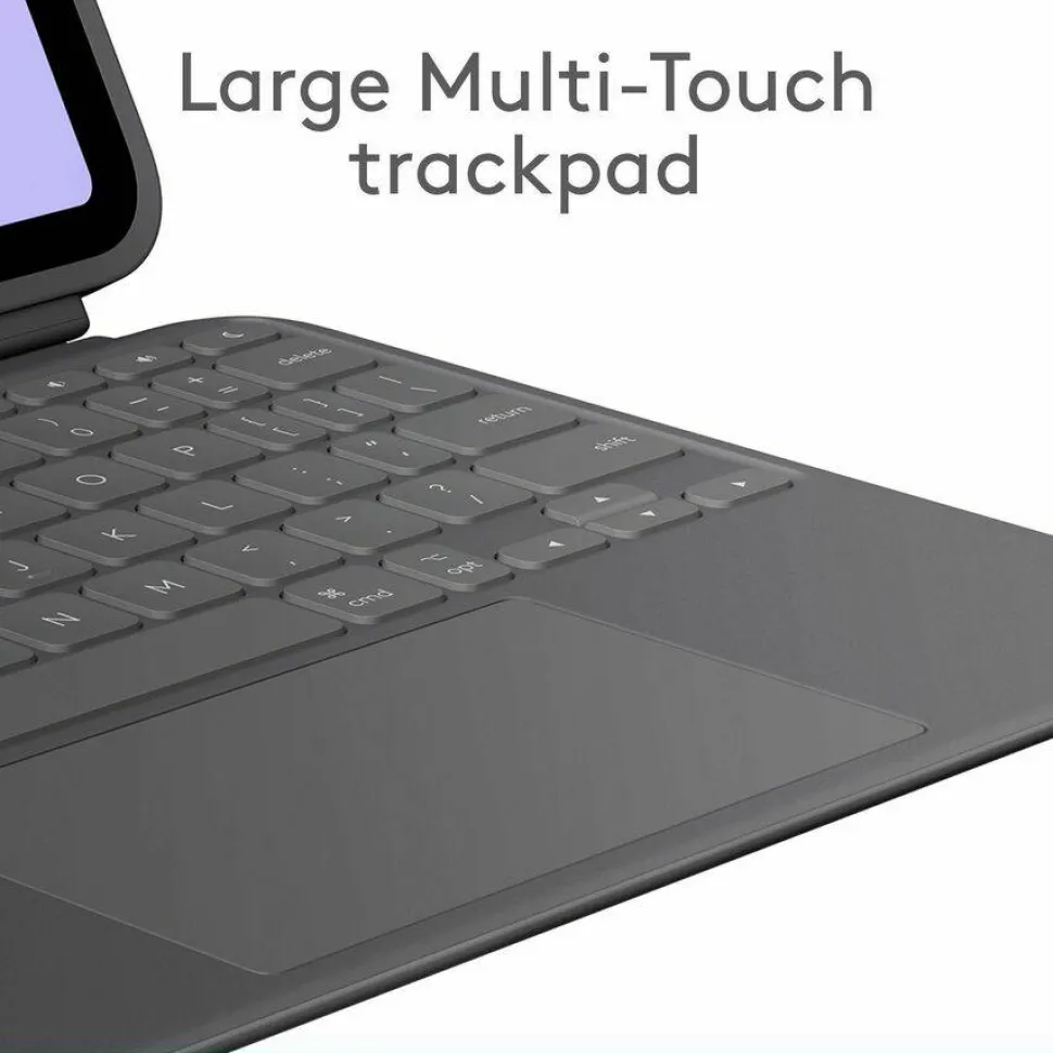 Logitech Combo Touch Keyboard Case for iPad Pro 11-inch (M4 & M5) - Detachable backlit keyboard with kickstand, comfortable typing, multi-use mode - Graphite