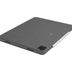 Logitech Combo Touch Keyboard/Cover Case for 12.9" Apple, Logitech iPad Pro (5th Generation) Tablet - Oxford Gray