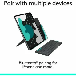 Logitech Flip Folio, Keyboard Case for iPad Pro 13-inch (M4 & M5) & iPad Air 13-inch (M2 & M3) (2024, 2025), Graphite
