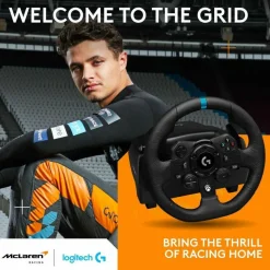 Logitech G923 Gaming Steering Wheel, Gaming Pedal