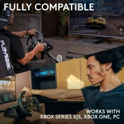 Logitech G923 Gaming Steering Wheel, Gaming Pedal