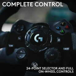 Logitech G923 Gaming Steering Wheel, Gaming Pedal