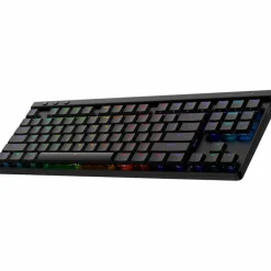 Logitech G515 LIGHTSPEED TKL Low Profile Wireless Gaming Keyboard, LIGHTSYNC RGB, Thin Tenkeyless Design, PBT Keycaps, Tactile (Brown) Mechanical Switches, Black