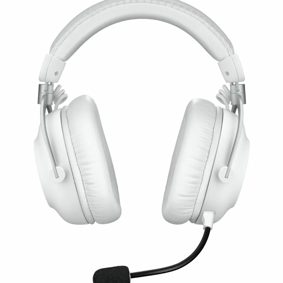 Logitech G PRO X 2 LIGHTSPEED Wireless Gaming Headset, Detachable Boom Mic, 50mm Graphene Drivers, DTS:X Headphone 2.0-7.1 Surround, Bluetooth/USB/3.5mm Aux, for PC, PS5, PS4, Nintendo Switch, White