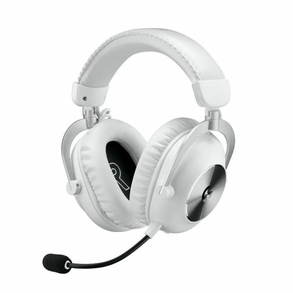 Logitech G PRO X 2 LIGHTSPEED Wireless Gaming Headset, Detachable Boom Mic, 50mm Graphene Drivers, DTS:X Headphone 2.0-7.1 Surround, Bluetooth/USB/3.5mm Aux, for PC, PS5, PS4, Nintendo Switch, White