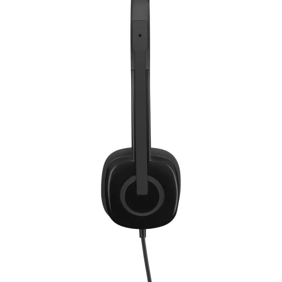 Logitech H151 Binaural Over The Head Headset, Black